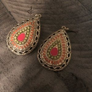 Stella and Dot fancy spring time earrings.